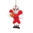 North Carolina State Wolfpack NCAA Acrylic Football Player Ornament (3.5)"