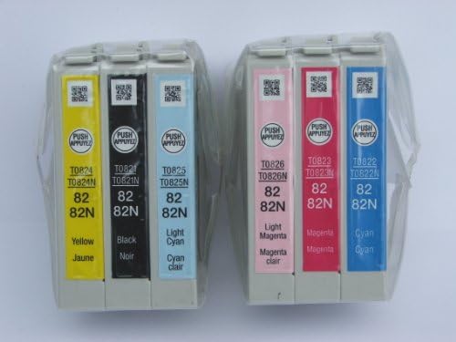 6x Genuine Epson INK 82n T0821n T0822n T0823n T0824n T0825n T0826n R270 R290 R390 Rx590 Rx690