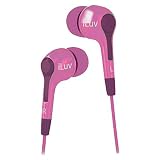 iLuv iEP222PNK Cafe Nites In-Ear Earphones - Compact Stereo - Pink
