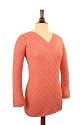 Pima Cotton Pointelle V-Neck Top