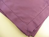 Hemstitch Dinner Napkins Purple 1 Dozen