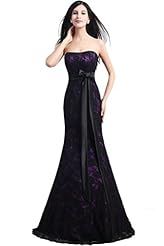 2015 Lace Belted Satin Mermaid Evening Dress 
