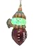 NFL Miami Dolphins LED Lighted Football Snowmen Christmas Ornament