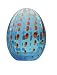 iittala 2011 Coral Eider Glass Egg Designed by Oiva Toikka