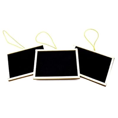 Mememall Fashion 12 Mini Chalkboards 3" x 4" Wedding Favors Kids Crafts Wooden Frame