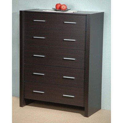 Braemar Five Drawer Chest in Expresso Brown