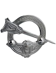 British Jewellery Workshops Silver 29x42mm Claddagh Brooch