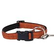 MEDIUM 16 IN - COPPER - Padded Nylon Dog Collar