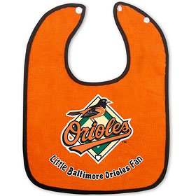 Baltimore Orioles 2-Tone Snap Baby Bib