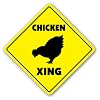 CHICKEN CROSSING -Sign- xing signs rancher farmer gift