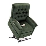 LC-358M Heritage Collection Medium Lift Chair with Button Back - Quick Ship Fabric: Marine