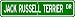 terrier33  - Jack Russell Terrier STREET SIGN High Quality Aluminum