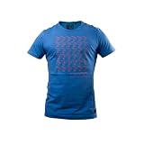 Pitico Fair Trade T-Shirt Blau - Wallpaper Orange - Slim Fitvon "Pitico"