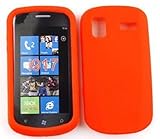 Samsung Focus i917 Deluxe Silicone Skin, Red Jelly Silicon Case, Cover ,Fac ....