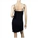 Sexy MidNight Black Chiffon Plus Size Mini Dress image 3