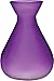 Luna Bazaar Frosted Glass Vase (4-Inch, Bulb Shape, Purple) - Decorative Flower Bud Vase - for Home Decor, Party Decorations, and Wedding Centerpieces