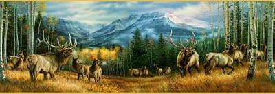 Backcountry Elk 500pc Jigsaw Puzzle by Rosemary Millette