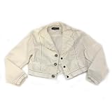 Jean Bourget - White blazer with rhinstone closures