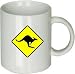 Custom Mugs | Animal Coffee Mugs - Kangaroo Crossing Custom Coffee Mug