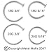 20G STEEL NOSE HOOP RINGS NOSEHOOP20A -20G 5/16
