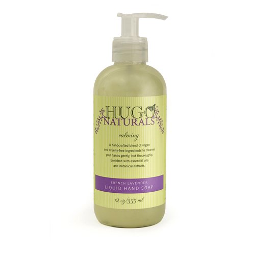 Hugo Naturals Liquid Hand Soap, French Lavender , 12-Ounce Bottle (Pack of 2)