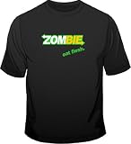 Fruit of the Loom Zombie Eat Flesh Funny Mens T-shirt
