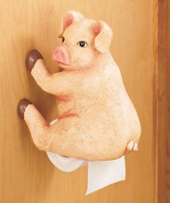 Woodland Booty Toilet Paper Holders-pig