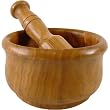Berard French Olive Wood Handcrafted Mortar and Pestle, Large Size
