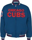 Chicago Cubs Full-Zip Reversible Microfiber Varsity Jacket