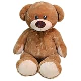 Large Deluxe Cuddly Teddy Bear With Ribbon Soft Toy - Caramel The Teddyby Cuddles Teddy Bears