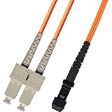10M Multimode Duplex Fiber Optic Cable (62.5/125) - MTRJ to SC
