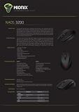 Mionix Naos 3200 USB Wired LED-optical 3200 dpi Mouse