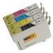Epson Compatible T0715 (T711-T714) Full Set of High Yield (19ml) Black/Cyan/Magenta/Yellow Ink Cartridges for Epson Stylus D78 D92 D120 DX4000 DX4050 DX4400 DX4450 DX5000 DX5050 DX6000 DX6050 DX7000F DX7400 DX7450 DX8400 DX8450 DX9400P S20 SX100/SX105 SX200 SX205 SX400 SX405 SX600FW Office B40W BX300F BX600FW by King of Flash