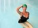 Cool Fully Waterproof Adult Swimming Cap That Doesn't Leak & Keeps Short Hair Dry Best for Men (Male) and Women (Ladies) - 100% Soft Silicone Material - Lifetime Warranty! (Green)