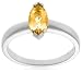 Sterling Silver 10x5mm Marquis Citrine Ring