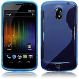SAMSUNG GALAXY NEXUS BLUE TPU GEL SKIN CASE, IN QUBITS RETAIL PACKAGING