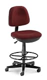 Burgundy OFM Lite Computer,Task Chair with Adjustable Drafting Kit