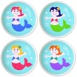 Mermaids Knob Set by Olive Kids