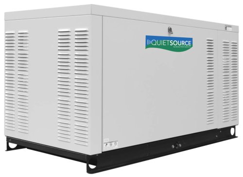 Guardian QuietSource Liquid-Cooled Light Commercial 18,000 Watt Stand By Generator With Gray Aluminum Enclosure #5399