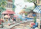 Cafe By The Sea Counted Cross Stitch Kit-14
