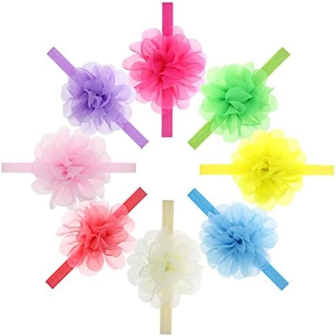 Zemao Baby Girl's Elastic Bowknot Headbands Hair Bow
