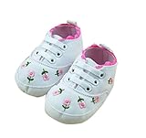 （ワボーズ） Waboats 赤ちゃん ファーストシューズ 可愛い 花柄 ベビー シューズ 柔らかい靴底　 滑り防ぐ ズックシューズ 上履き　子供 靴　子供用歩行靴　出産お祝い ホワイト 13