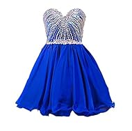 Tulle Sweetheart   Lace-Up Backless Sequined Homecoming Dress  With Rhinestones and Ruffles