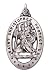 0.925 Sterling Silver Saint Christopher Protection Pendant Charm
