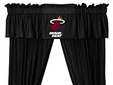 Miami Heat Window Treatments Valance and Drapes