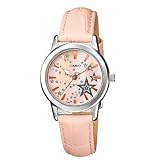 Casio Women's LTP1324L-4A Pink Leather Quartz Watch with Pink Dial