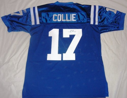Austin Collie Autographed Indianapolis Colts Jersey W/PROOF, Picture of Austin Signing For Us, Super Bowl