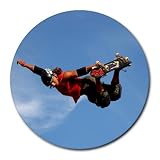 Skateboarding Sport Round Mouse Pad