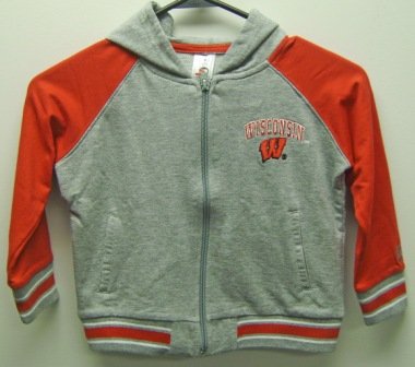Buy Wisconsin Badgers Toddler Full Zip Hooded Fleece by Colosseum