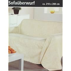 Bella Casa Tagesdecke 210x280 cm creme marmoriert